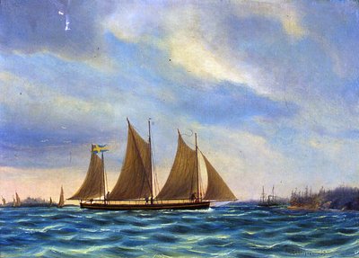 Gunboat in the Archipelago by Per Wilhelm Cedergren
